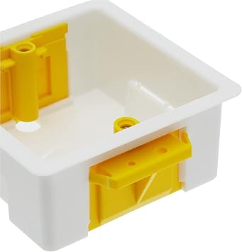 Single Dry Lining Back Box/Pattress Box 35mm 1 Gang, White, Premium Quality Strong Box