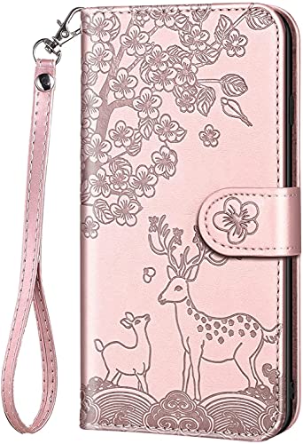 Jeffene Custodia a portafoglio per Samsung Galaxy S7 (5,1 pollici), in pelle, con chiusura magnetica, colore: rosa