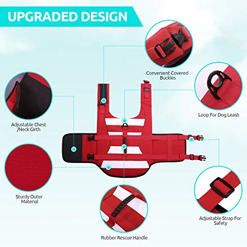 CITÉTOILE Giubbotto di Salvataggio per Grosso Cani...