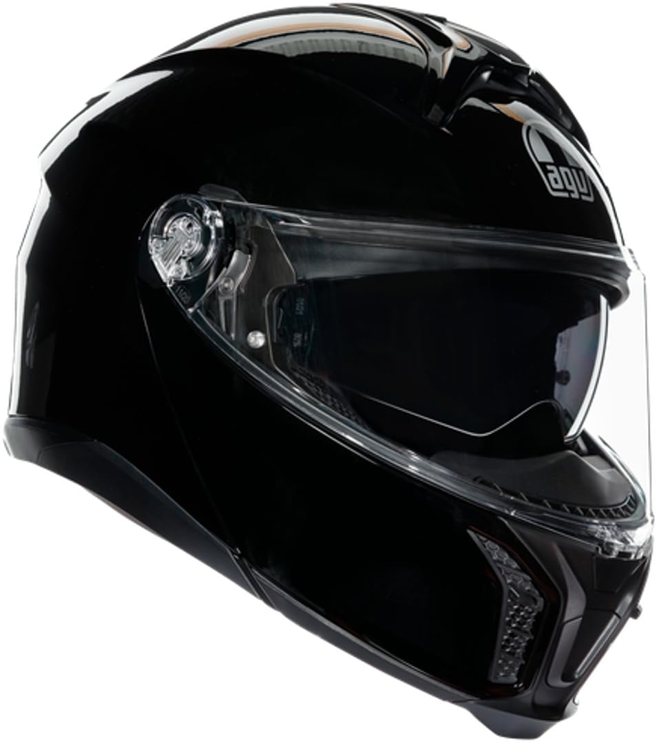 AGV Tourmodular Motosiklet Kaskı Çene Açılır Kask Solid Black XL