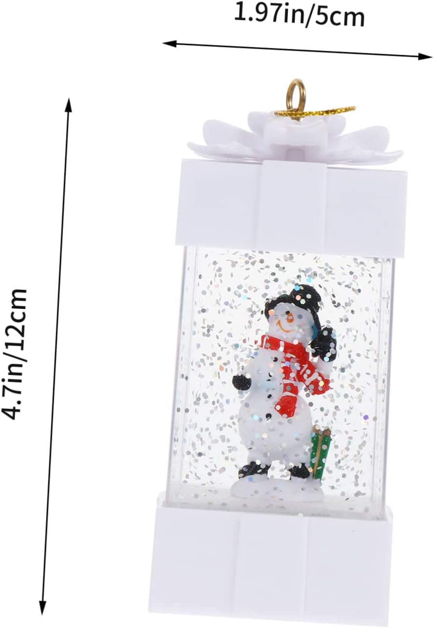 NOLITOY 1pc Christmas Wind Lamp Decor Globe Lantern Snowman Design for Room Festive Home Adornment Holiday Celebrations