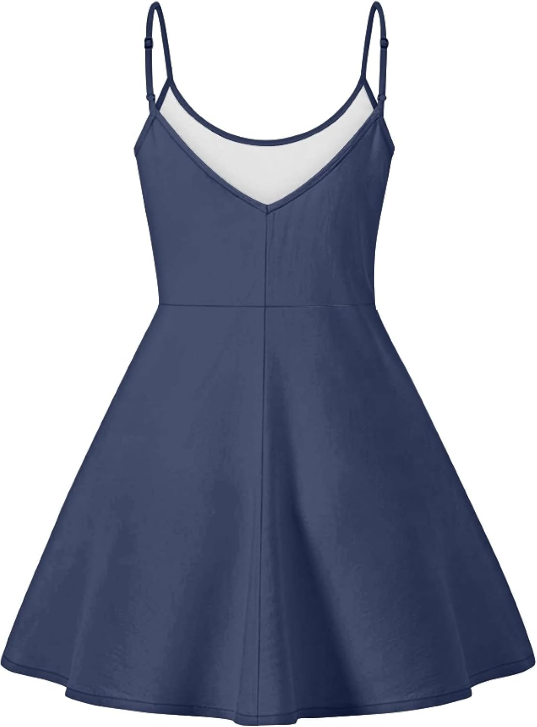 Womens Sundresses Spaghetti Strap Floral A Line Empire Waist Summer Fashion Hawaiian Cute Boho Casual Mini Dress - Image 5