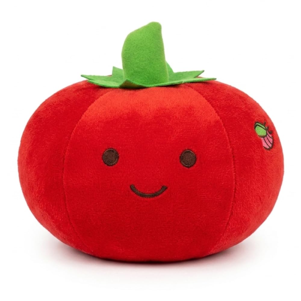 25cm Cute Tomato Veg Soft Toy for Kids, Cute Plush Stuffed Teddy Ultra Soft Vegitable Plush Toy for Boys & Girls, Birthday Gift for Babies & Toddlers, Washable Red-image-47