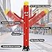 10ft Wacky Waving Inflatable Tube Guy with 0.75HP Blower, Waving Inflatable Tube Man Sky Air Dancers for Store Birthday Party, Red