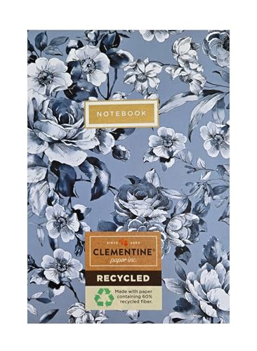 Clementine Paper Journal Notebook | Beautiful and Whimsical Design | 60% Recycled Paper | 6.25"x8.25" Hardcover Spiral with 300 Lined Pages