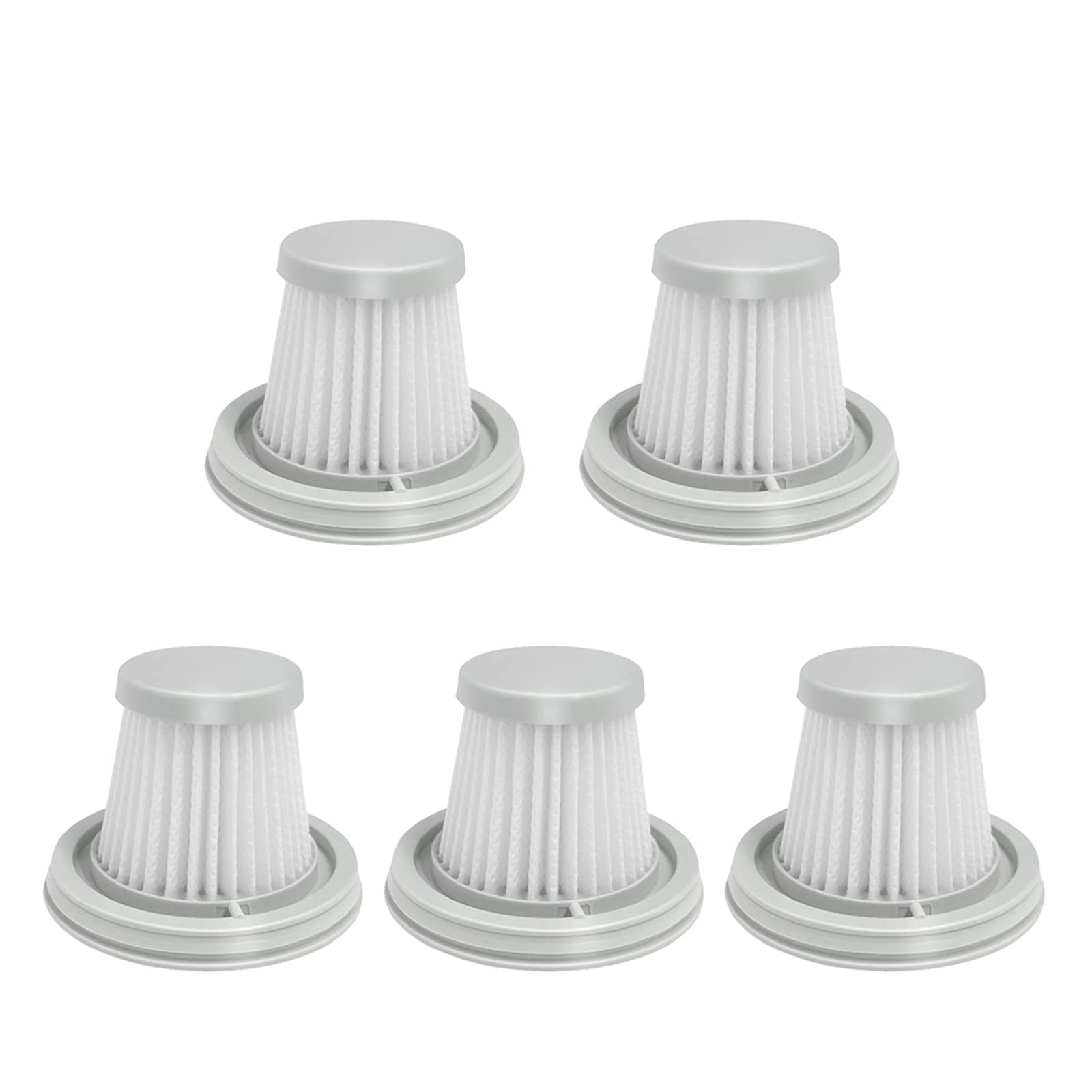 Wymień części zmywalny filtr kompatybilny z Xiaomi Mijia poręczny odkurzacz domowy samochód Mini bezprzewodowy odkurzacz ręczny Xiomi MI (Color : 5pcs)