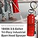 Chapin 19494 Made in USA 3.5 Gallon Tri-Poxy Industrial Open Head Sprayer for Professional Concrete Applications, Form Oils, Construction with All Brass Components, 3.5 gallons, Red