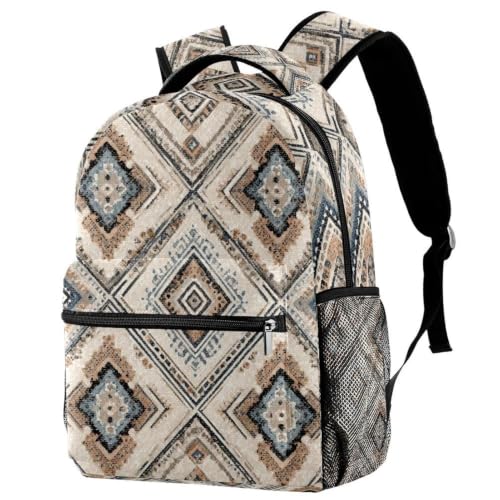 Mochila para laptop escolar que evita la humedad con diseño étnico oriental casual