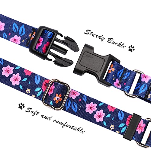 Martingale Collar for Dogs, Adjustable Soft Nylon Dog Collars with Special Design Cute Patterns for Small Medium Large Dog Martingale Collar for Dogs, Adjustable Soft Nylon Dog Collars with Special Design Cute Patterns for Small Medium Large Dog