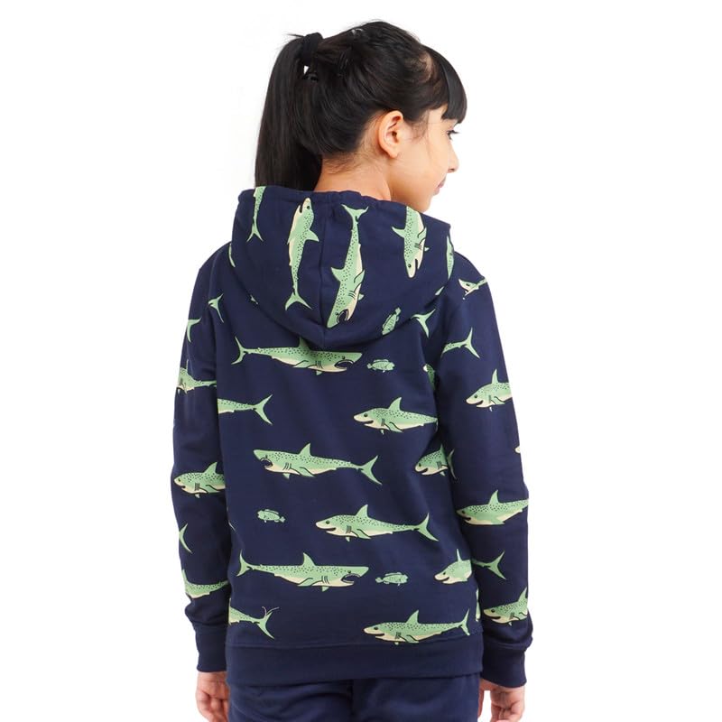 Image of Real Basics Girls Cotton Hooded Sweatshirt (Pack of 1)