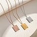 Lover Envelope Necklace with Stainless Steel Card Engrave Love You Hidden Message Secret Locket Pendant Can Open Envelope Lovers Fashion Necklace Jewelry Promise Gift for Wife Mom Girlfriend Couples (Silver)
