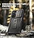 Dexnor for Samsung Galaxy S25 Plus Case with Built-in Slide Camera Cover & Screen Protector & Kickstand,Heavy-Duty Shockproof Rugged Case Full-Body Bumper Cover for Galaxy S25 Plus(2025),Black