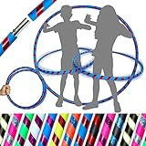 KID's HULA HOOPS - Quality Weighted Children's Hula Hoops! Great For Exercise, Dance, Fitness & FUN! NO Instructions needed! Same Day Dispatch! (UV Blue / Red Glitter)