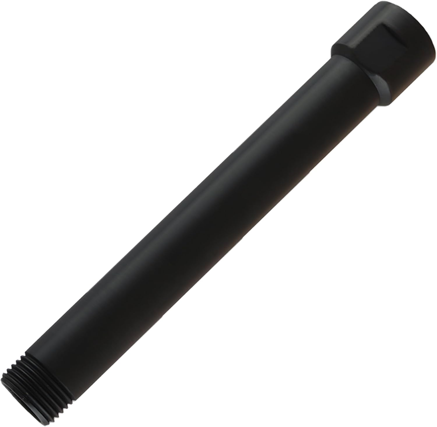 High Sierra® Solid Lead-Free Metal 6″ Shower Arm Extension. Lowers height of fixed and handheld shower heads. Will support the Weight of Handheld and Combination Shower heads - Matte Black
