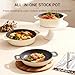 Ammeloo 8-Piece Non Stick Stock Pot with Lid, Ceramic Cooking Pot Set, 4.5 Qt All-in-One Non Toxic Soup Pot for All Stoves, Easy to Clean & Dishwasher Safe, Oven Safe, Induction Ready, PFOA PFAS Free