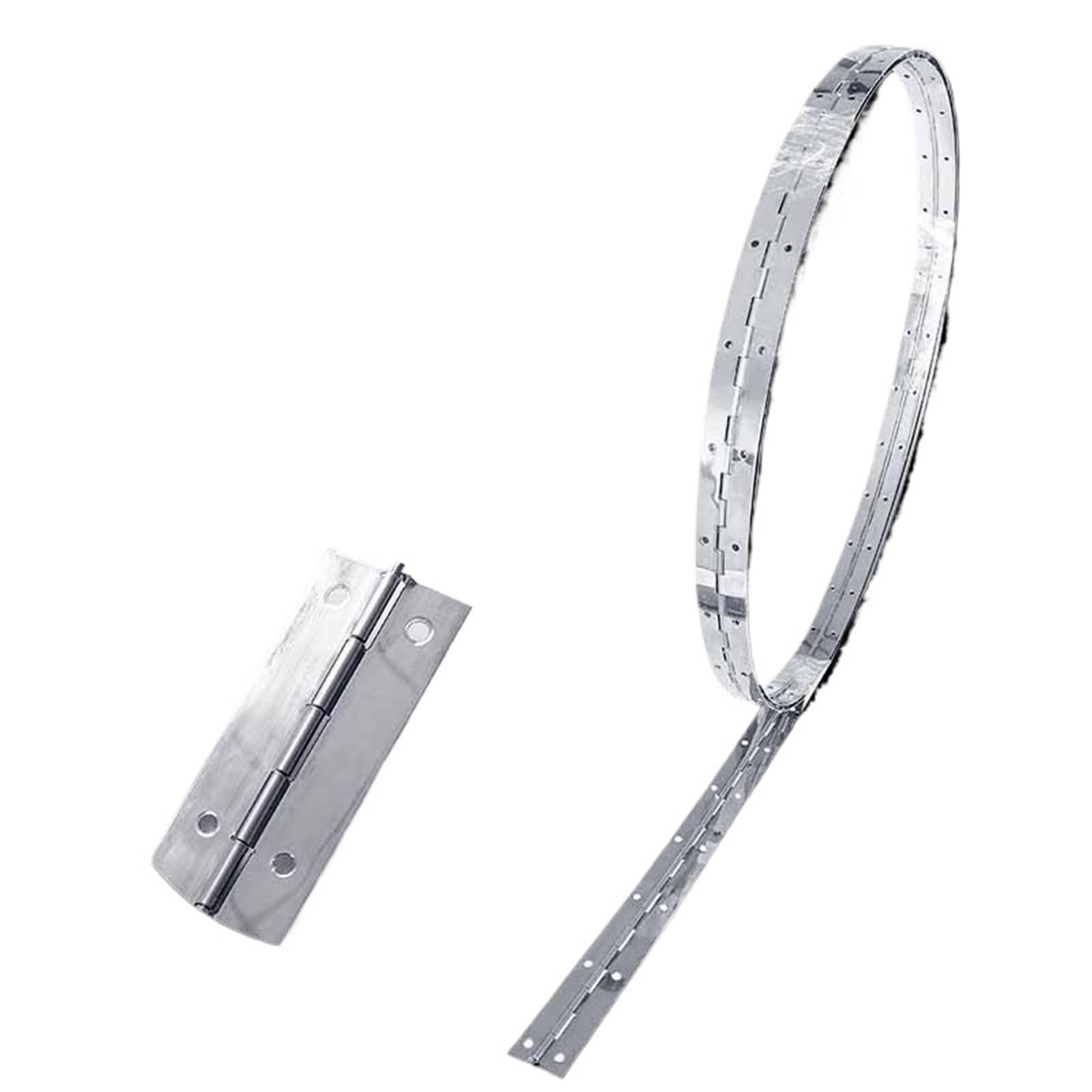 Kdhcvkz 3.5M Silvery 1Pcs 1.8M 3.5M Long Hinges Stainless Steel 201 Piano Hinges(3.5M Silvery)
