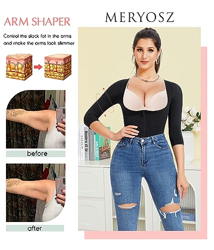 MERYOSZ Shapewear for Women Tummy Control Bodysuit Waist Trainer Fajas Colombianas Full Body Shaper Jumpsuit3