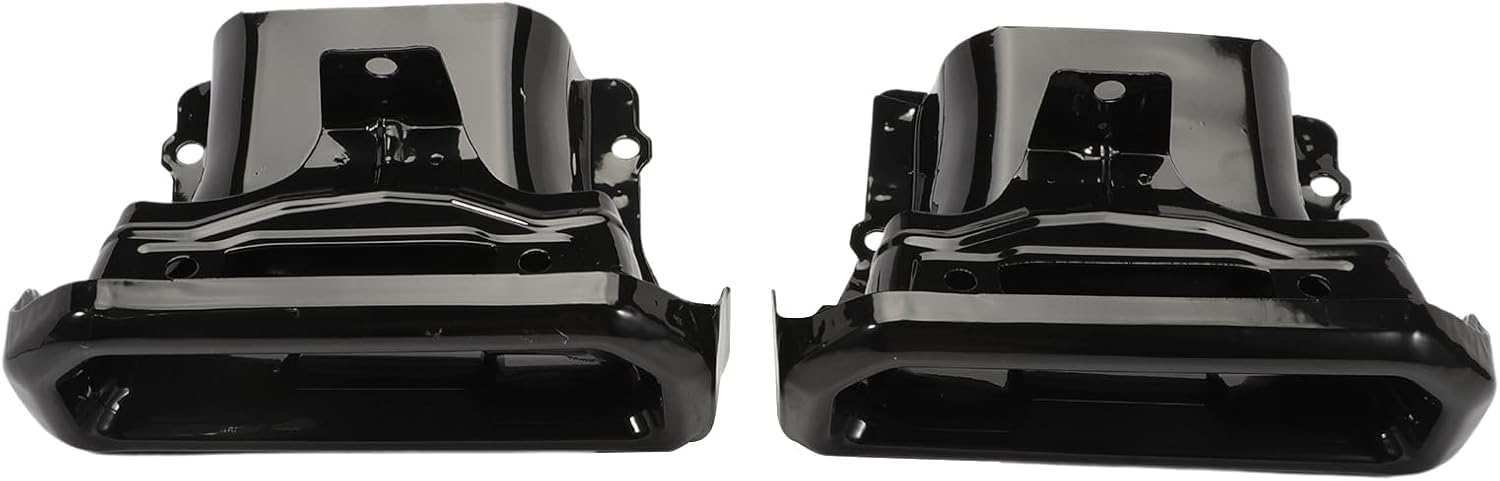1 Pair Exhaust Tips Bezels compatible for Silverado Sierra 2019 2020 2021 2022 2023 Exhaust Tips Black RH/LH Exhaust Tips Bezels Replace 2253506 84434641 84434642
