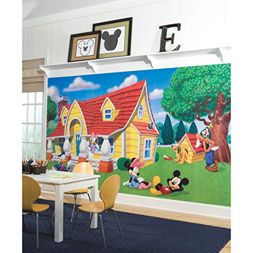 RoomMates JL1222M Mickey & Friends Spray and Stick Removable Wall Mural - 10.5 x 6 ft. , Green RoomMates JL1222M Mickey & Friends Spray and Stick Removable Wall Mural - 10.5 x 6 ft. , Green