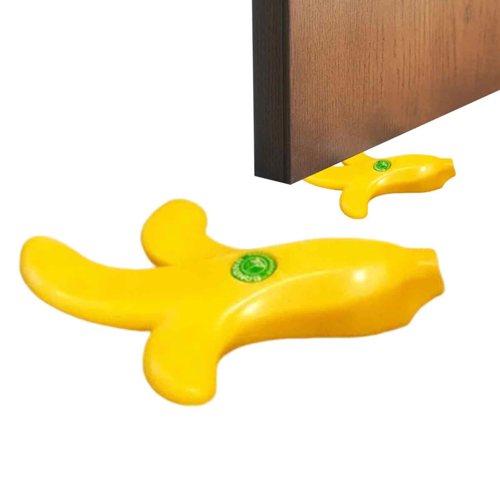 Cale de porte décorative amusante motif banane pour maison et bureau