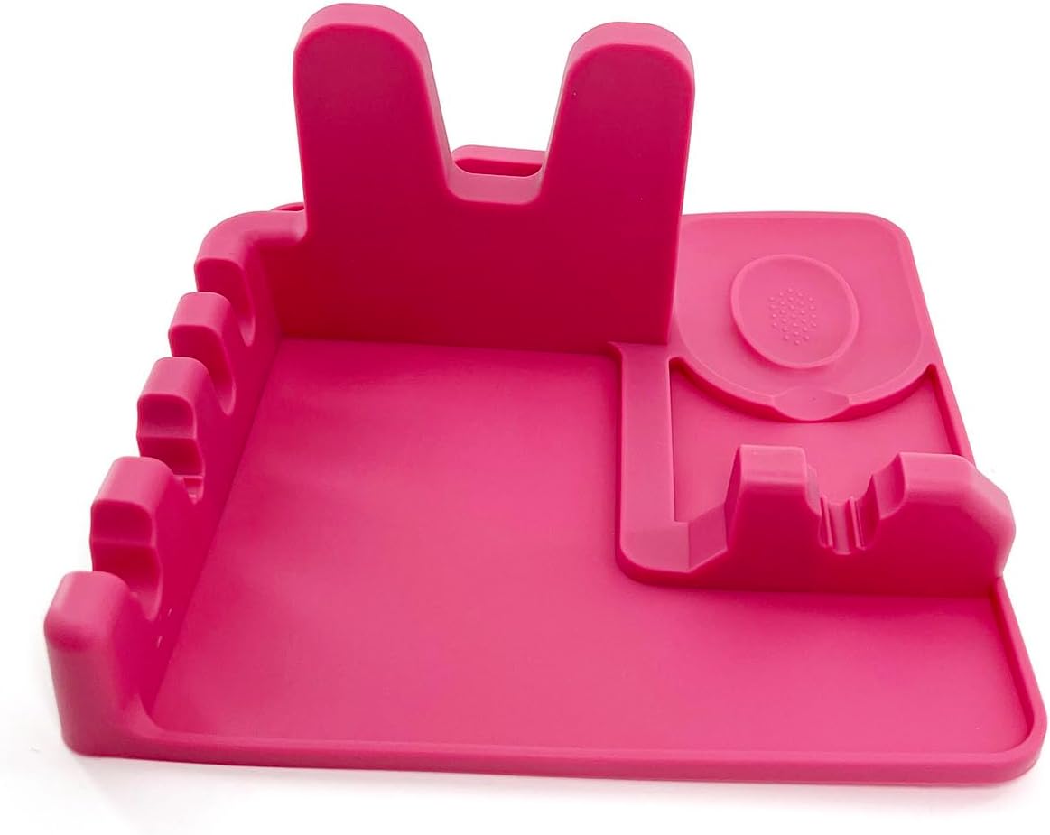 halteoly Spoon and lid rest,Silicone Spoon rest with lid