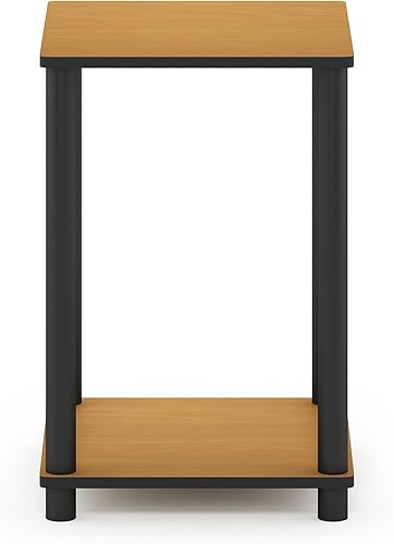 Miniatura 34 de Furinno Turn-N-Tube Haydn Mesa auxiliar, 1 unidad, roble francés gris/negro Roble Francés/Negro,Blanco,Cereza oscuro/ Negro,Ámbar Pino/Negro,cereza