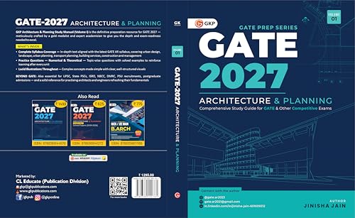 Image of GATE 2027 Architecture & Planning Vol 1 | Urban Design, Landscape, Transport Planning, Building Services, Construction Management