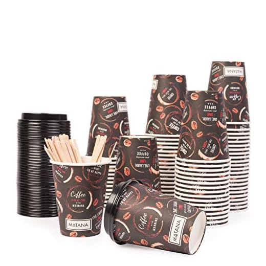 80 Premium Vasos de Café Desechables para Llevar, 360ml| Vasos Carton con Tapas y Agitadores de Madera| Robusto, Resistente y Ecológico Bebidas Frias y Calientes Coffee Té Capuchinos.