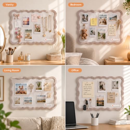 Image of Climberty Felt Bulletin Board Foldable Self Adhesive Pin Board