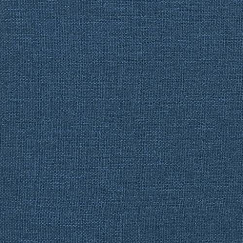 Méridienne moderne tissu bleu, pieds métal chromé vidaXL