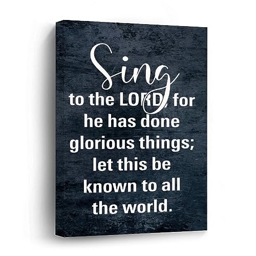 Sing to The LORD Décoration murale moderne pour salon et chambre