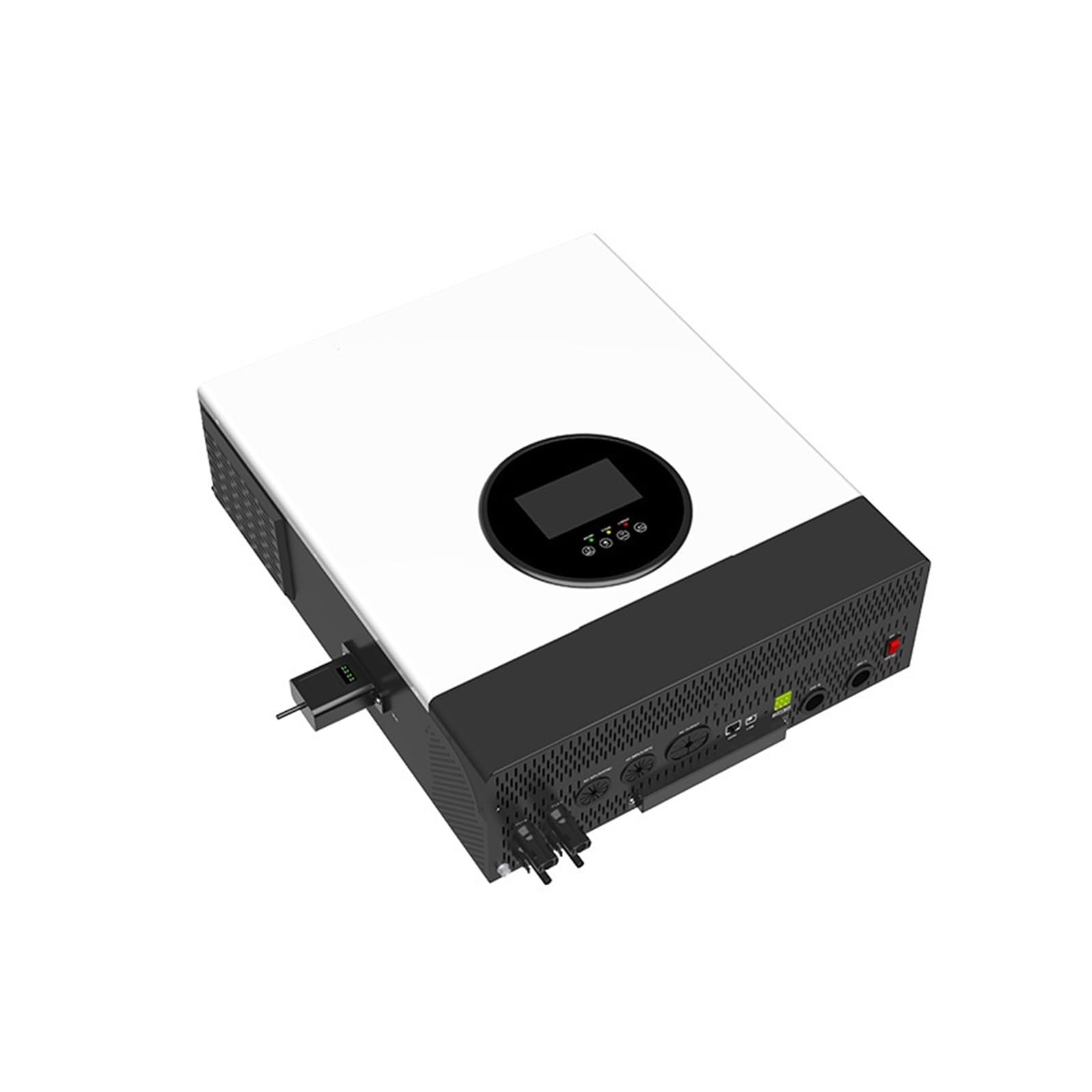 Sistema off-grid domestico con inverter solare e accumulo di energia. Inverter fotovoltaico da 12KW con MPPT integrato