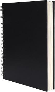 Hardbound Sketch Book, Spiral Bound, 8.5x11 inches | 80-Sheets, 90gsm Inner Paper, Acid Free Drawing Art Paper, Perfect for Kids and Adults