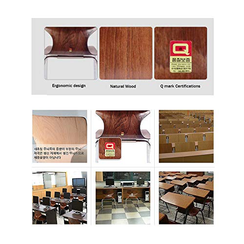 Veniall Japanese Style Floor Chair Legless Sitting Seat Hipack Chairs Wood L Shape With Leatherette Cushion Holding Home Living Room (Cherry) #TOP2