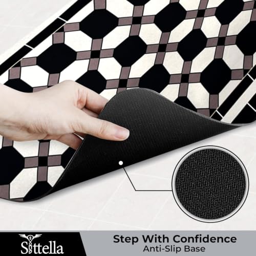 Image of SITTELLA Geometric Print Kitchen Floor Mat 45x100 CM