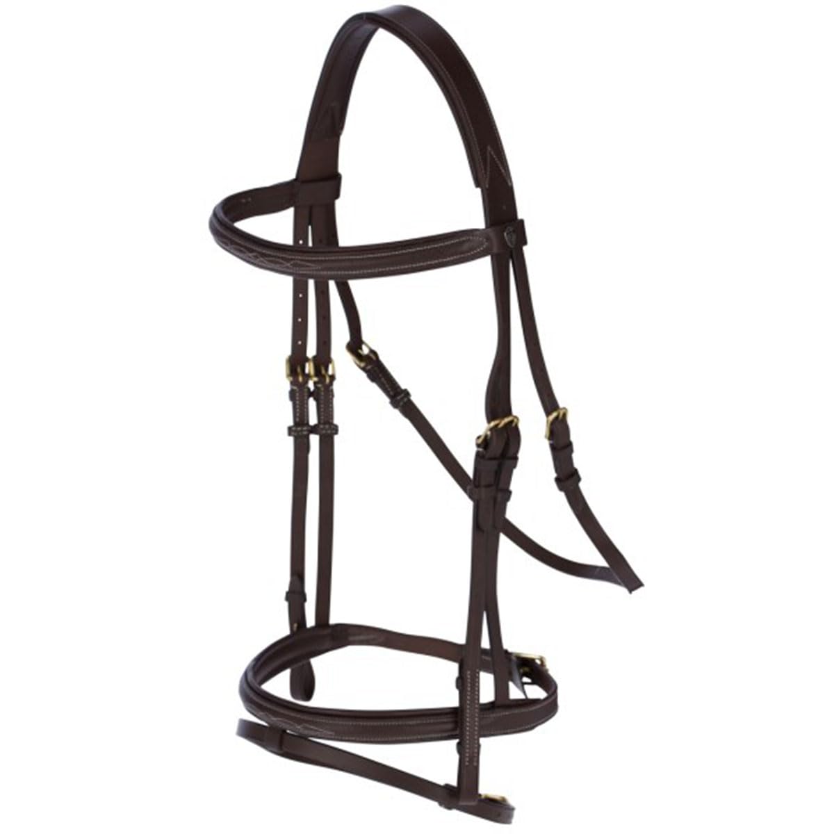Covalliero Kerbl Bridle Classic Leather Thoroughbred Brown 324912