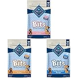 Blue Buffalo Blue Bits Chicken, Salmon, & Turkey 113 oz Bundle, (3 Count - 1 of Each Flavour)