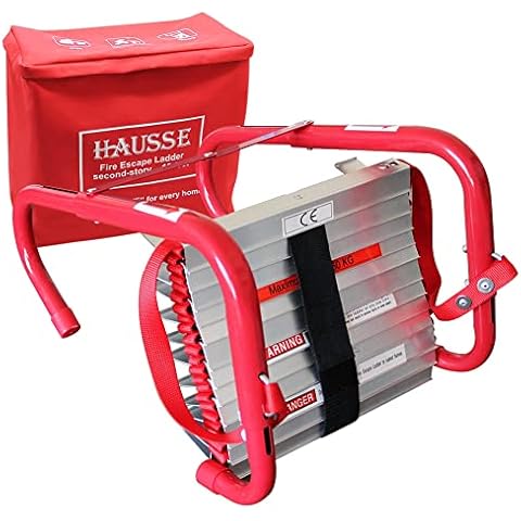 Hausse Retractable 2 Story Fire Escape Ladder, 13 Feet Cover