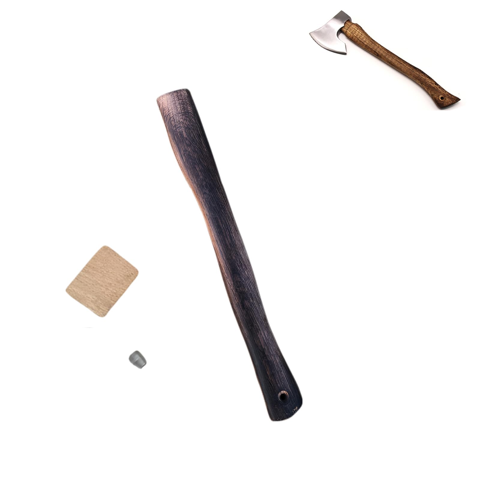 Wood Replacement Handle for Camp, Axe Handles Replacement, Hatchet Handle Replacement, Axe Wooden Axe Handle (17in)