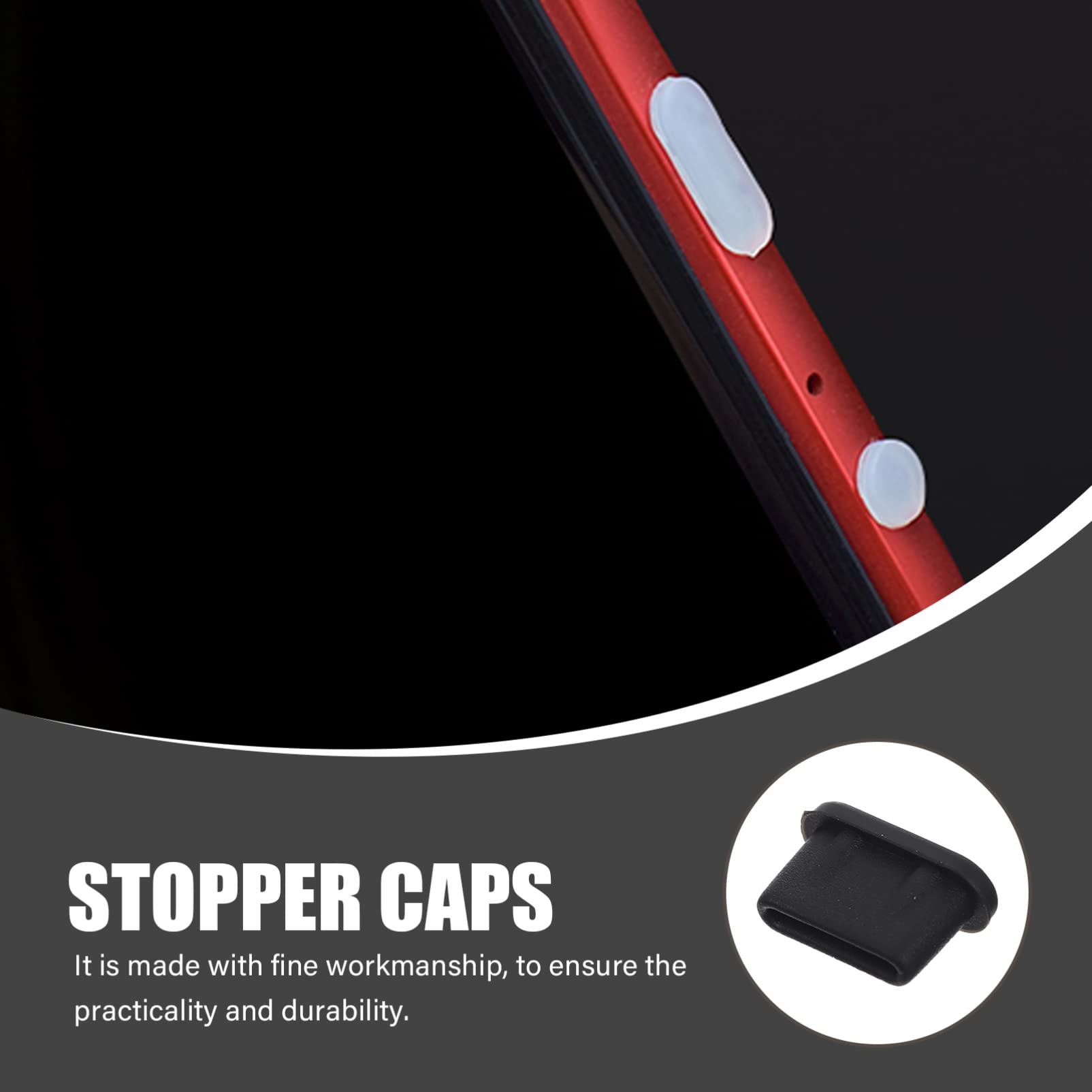 Tappi Antipolvere USB-C - Set Di 30 Colorati Con Foro Per Chiavi - Compatibili Con Smartphone E Laptop - Foto 6