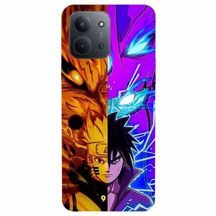 Naruto-Sasuke Premium 2D Printed Metal Back Case Cover for Mi Redmi 15C 5G | Poco C85 5G