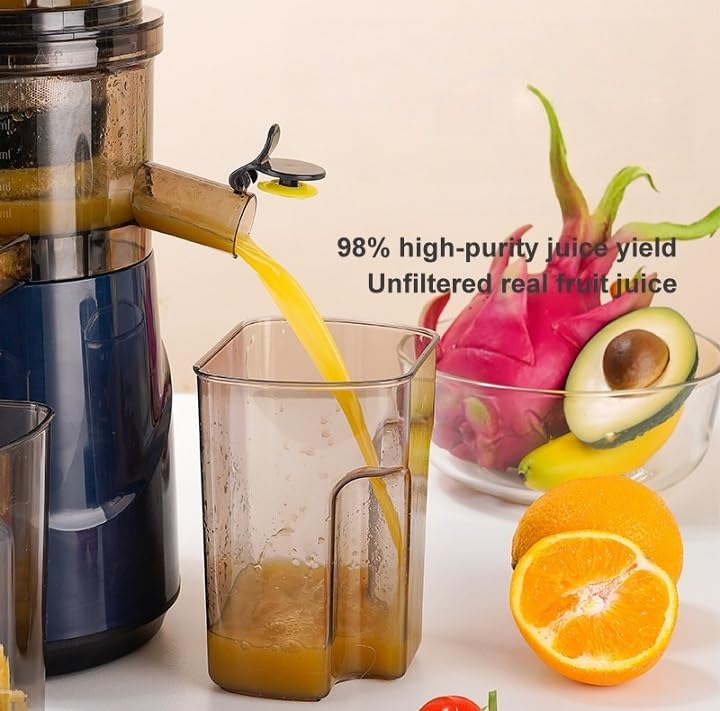 Exprimidor multifuncional para el hogar,Exprimidor comercial para separación de jugo y residuos,Exprimidor automático de gran calibre, adecuado para el hogar y la oficina