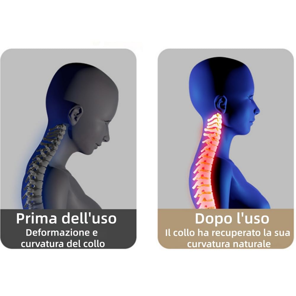 neuroneck pro la soluzione 11-in-1 per la cervicale,Massaggiatore per il collo intelligente con termostatica,6 modalità, 9 livelli intensità. Per collo, spalle, etc. per uso domestico e ufficio.