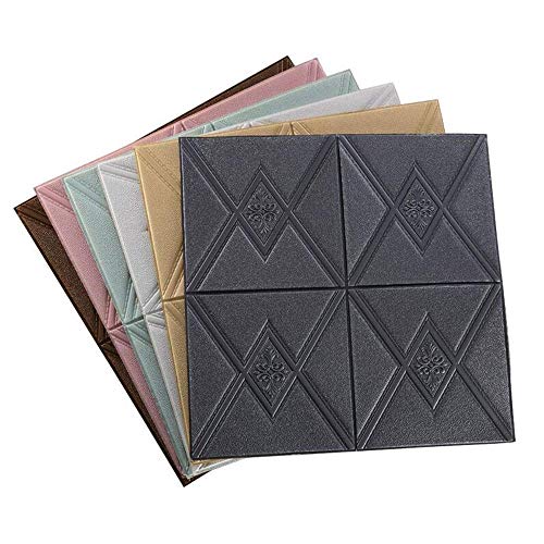 Papier Peint Auto-Adhésif Brique Rénovation Facile Sans Colle pour Murs Abîmés, Lot de 10