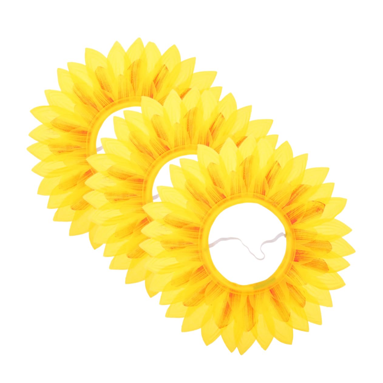 TINEASUR Sunflower Costume Hood 3 Pack Funny Headgear for Boys and Girls Carnival Party Accessory Dance Performance Headwear Random Color