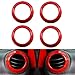 Opall 21PCS Interior Decoration Trim Kit Steering Wheel & Center Console Air Outlet Trim, Door Handle Cover Inner for Jeep Wrangler JK JKU 2011-2018 2 Door &4 Door (RED)…