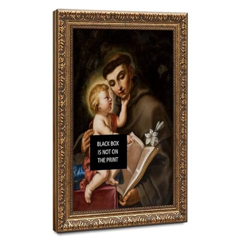 Toile Saint Antoine de Padoue 40x61 cm - Cadre mural WCYB