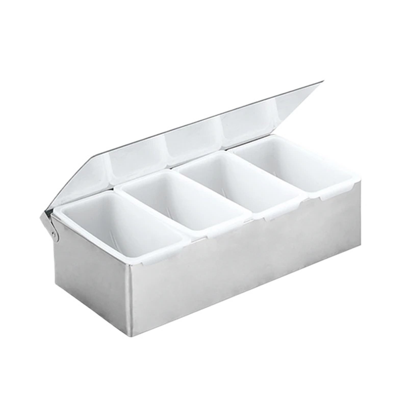 Dispensador de condimentos acero inoxidable con 6 compartimentos(4 Compartments)