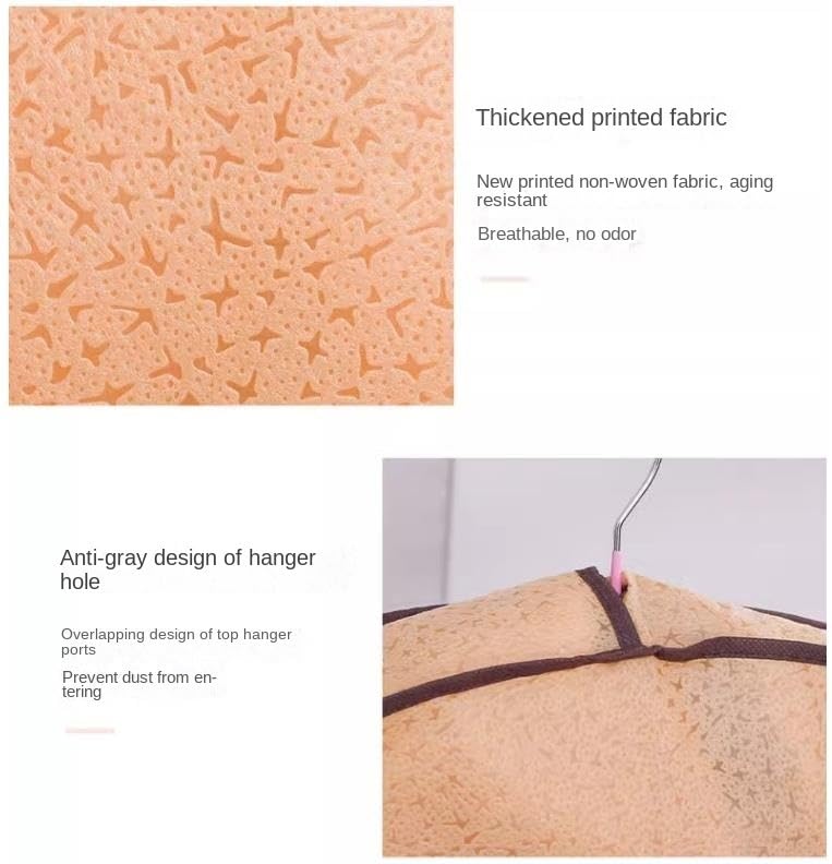 Habrur Clothes Cover 3.9" Gusseted Garment Bag for Travel with Zipper Clear Window Suit Bags, 3 Pack Suit Bags (Color : C, Size : 60 * 90cm)4