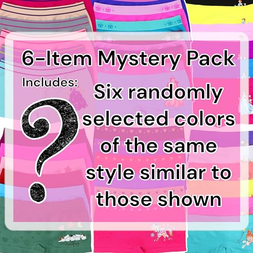 ToBeInStyle Girls' Pack of 6 Random Print Underwear Bottoms Bikini Panties Boyshorts Layering Shorts2